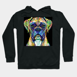 BOXER watercolor and ink portrait Hoodie